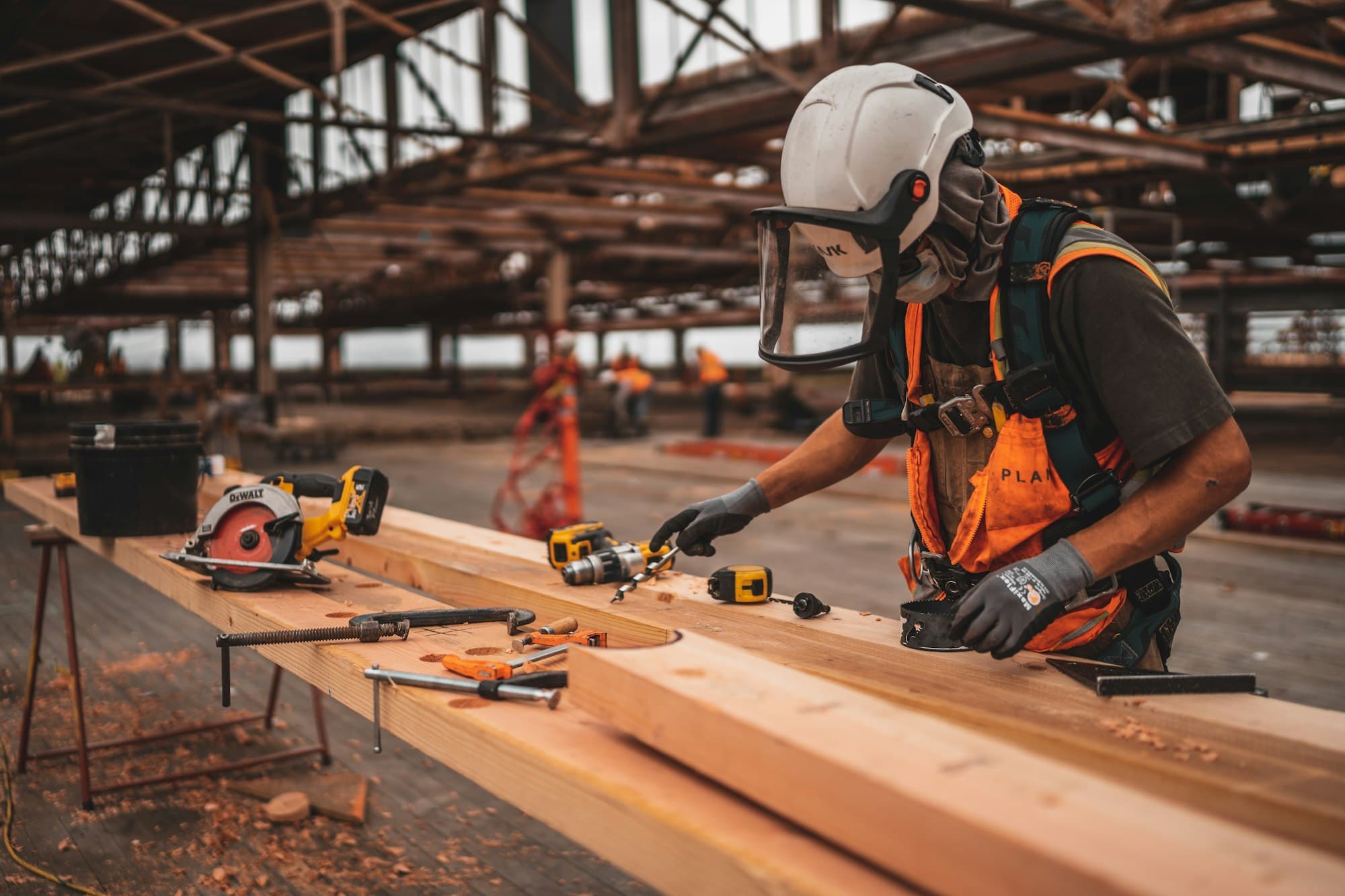 Field team coordinating on a construction site